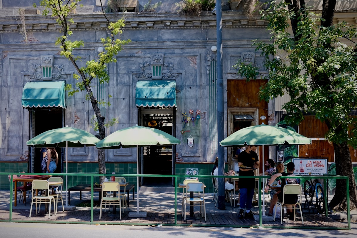 Buenos Aires neighbourhood overview with tree-lined streets