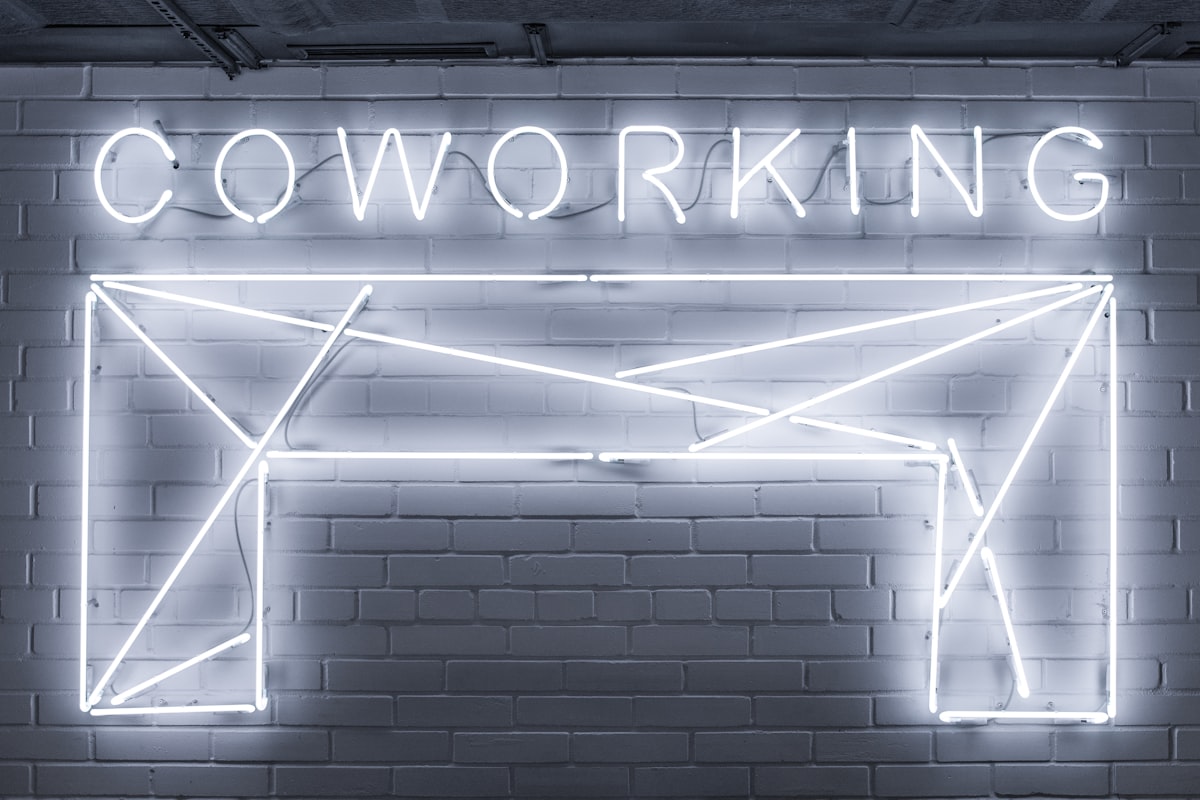 European coworking space with natural light