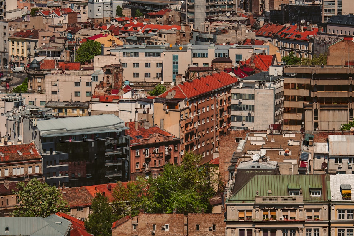 Coworking terrace with mountain views in Medellín