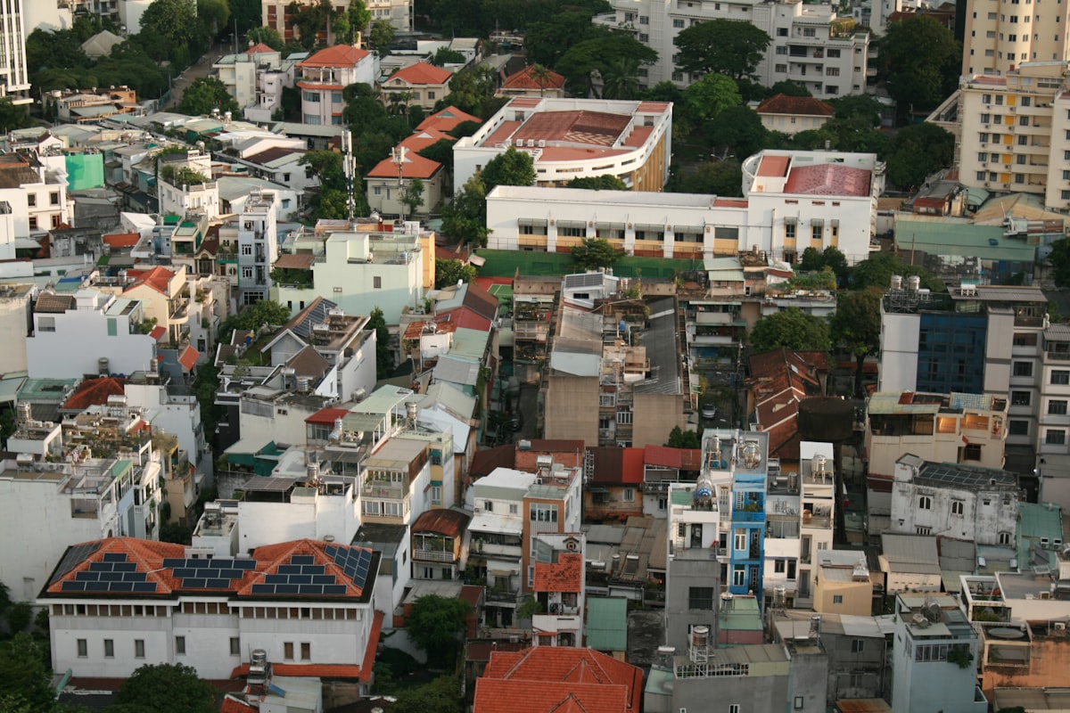Ho Chi Minh City skyline at dusk