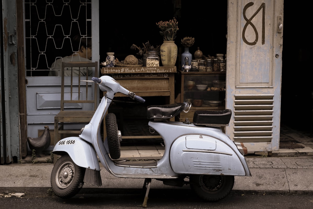 Traveler navigating a local market confidently
