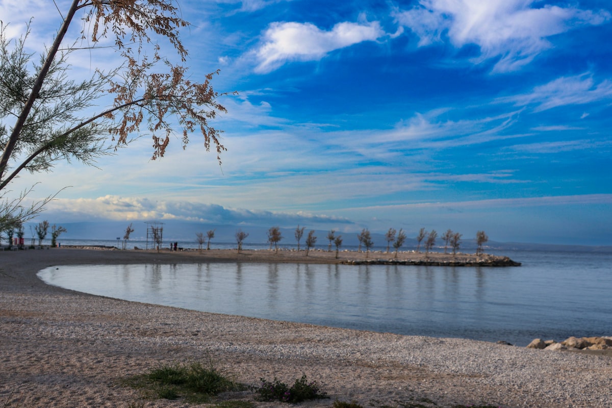 Split Bačvice beach sunset