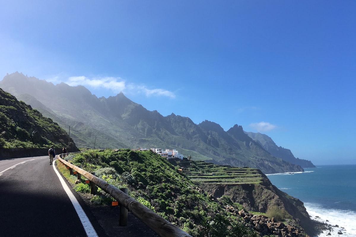 Tenerife coast with Mount Teide in background