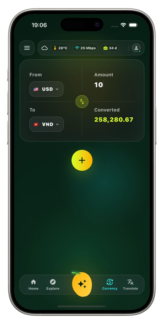 Currency converter USD to VND